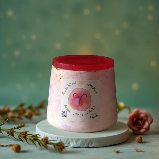 Aries - aromatic crystal candle