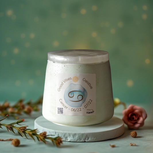 Cancer - aromatic crystal candle