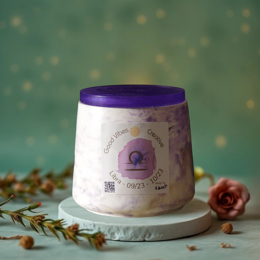 Libra - aromatic crystal candle