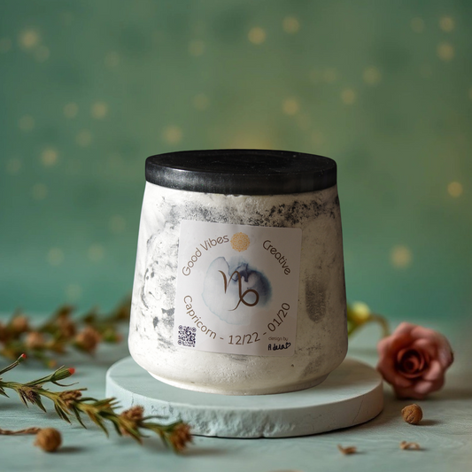 Capricorn - aromatic crystal candle